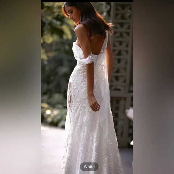 New Boho Lace Wedding Dress